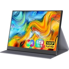 6" Portable Monitor 1080P USB-C HDMI External Display for Laptop/PC