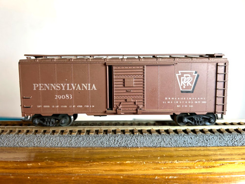 ATHEARN #1206 P.R.R. Coche de caja "Shadow Keystone" 40' AAR #29083 con Kadees 1:87 | Zustand: Used