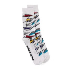 Original VW Socken weiß 1 Paar Socken ID. 2 Harlekin Muster NEU OVP 2FA084361