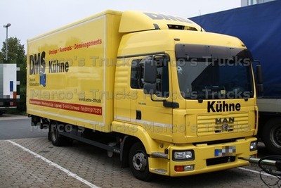 LKW Foto MAN TGL 8.180 Koffer LKW Deutschland gelb DMS Kühne Deutsche Möb #b8gw