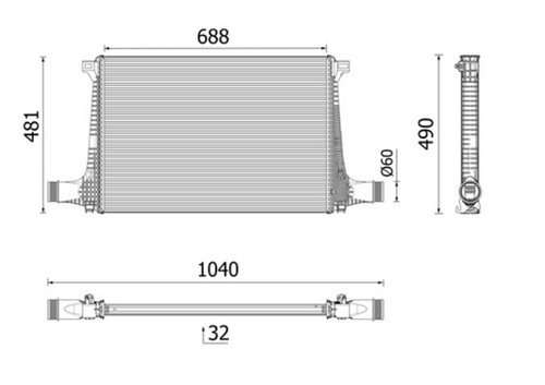 Behr Hella Service Couvercle Radiateur MAHLE CRB 22 000P Premium Line | Compatible BMW Série 7 E38 Pression 2.0 Bar