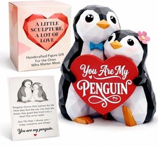 Penguin Figurines Romantic Couple Gift Anniversary Birthday Desk Deco