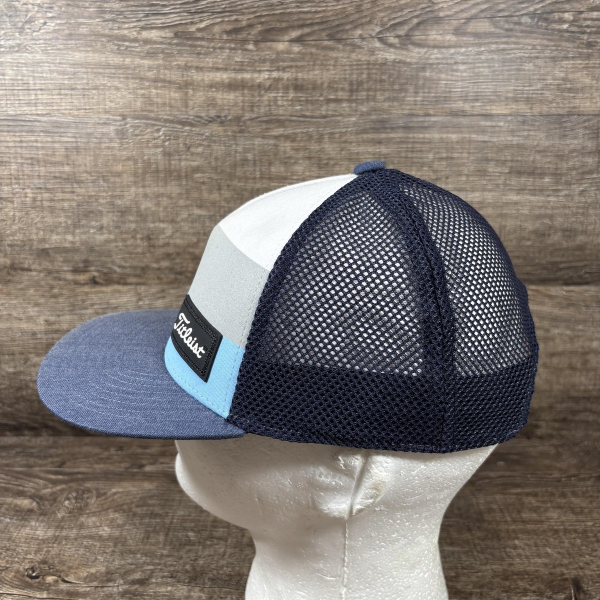 Chapeau Camionneur Titleist Snapback - Gris Rayé - Taille Unique Réglable - Homme
