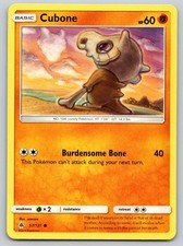 Cubone 57/131 Common Forbidden Light Pokemon Lightly Played on eBay
