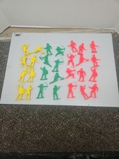 Vintage Tim Mee Plastic Fort West Indian and Cowboy Horses Figures Lot