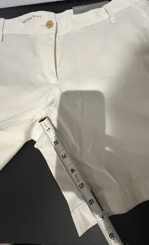 Neu mit Etikett Talbots Girlfriend weiße Damenshorts Größe 10 Chino 7" Schrittlänge - Bild 11 von 11