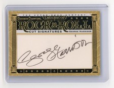 George Harrison 2025 UD Goodwin Champions Rock and Roll Cut Auto 1/1 THE BEATLES