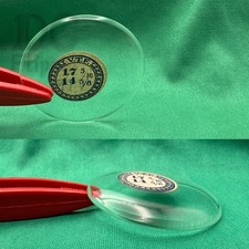 Glass Pocket Watch Crystal 17 5/16 Open Face Size 1 39.0mm C17-18 NOS Read 