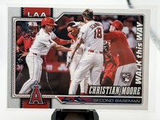 2026 Topps Series 1 Celebration Christian Moore~Walk this Way~Angels Rookie ~230