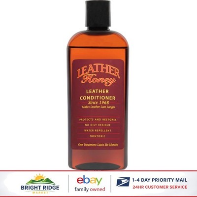 Powerful Leather Conditioner for Furniture, Shoes, Car Seats & Tack - 8 Fl Oz
