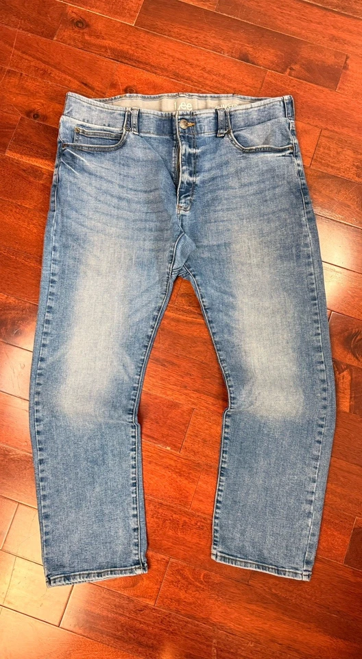 Jeans rectos ajustados Lee para hombre 38x30 denim lavado medio (0007) Foto 2 de 4