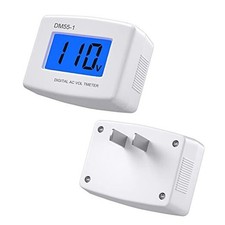 Plug in Voltage Meter, AC 80-300V LCD Digital RV Voltage Meter, AC 110 220V