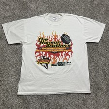 Jerzees Johnstown Chiefs Hanson Brothers Mar 12 2005 Size L T Shirt 