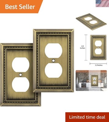 Sunken Pearls Heavy Duty Decorative Wall Plate Switch Plate Outlet Cover Sing...