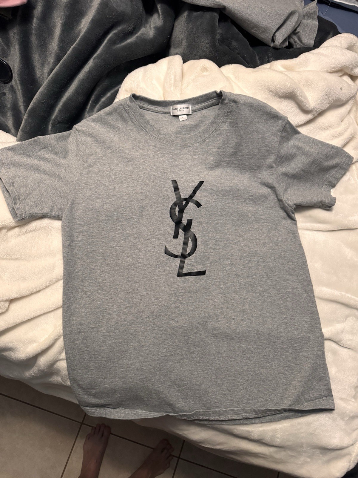 SAINT LAURENT T shirt donna grafica grande