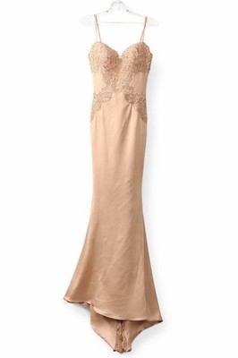Portia & Scarlett V Neck Blush Dress small mark on front size 4 