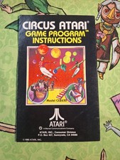 Atari 2600 Manual Circus Atari Game Manual Only