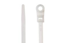 Screw Mount 14.5", 50 lb. White Cable Ties - pack of 100