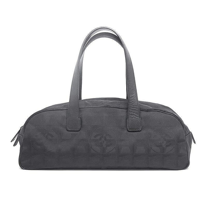 CHANEL New Black Horizontal Travel Line Handbag