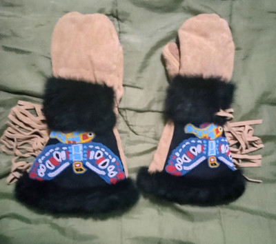 ASTIS Women s Handmade, Deerskin Leather Mittens, POLARTEC Insulated