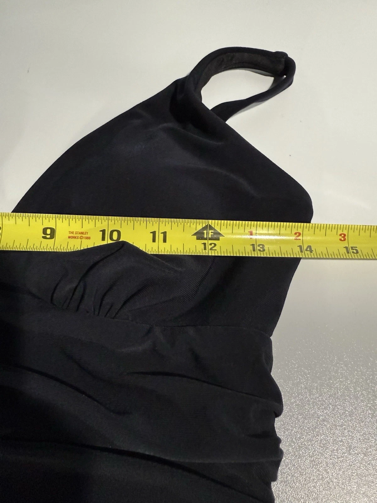 Costume da bagno MagicSuit Celine taglia 8 nero pezzo unico Sarong controllo pancia