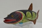 Vintage MANNY ERICKSON FOLK ART PERCH DECOY 9-1/4" Ice Fishing Spearing Lure  — photo 5