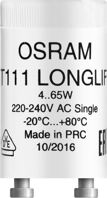 Osram,Longlife Für 4-80 W Leuchtstoffröhre Starter ST111 3Er Pack