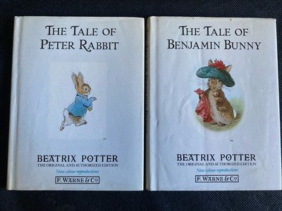 Beatrix Potter Books x 2 : The Tale Of Peter Rabbit  & Benjamin Bunny. 1987