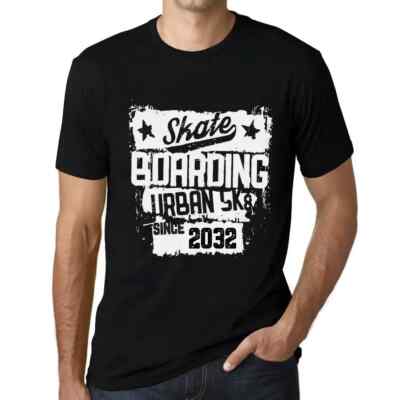 Herren Grafik T-Shirt Urbanes Skateboard seit 2032   Urban Skateboard Since 2032