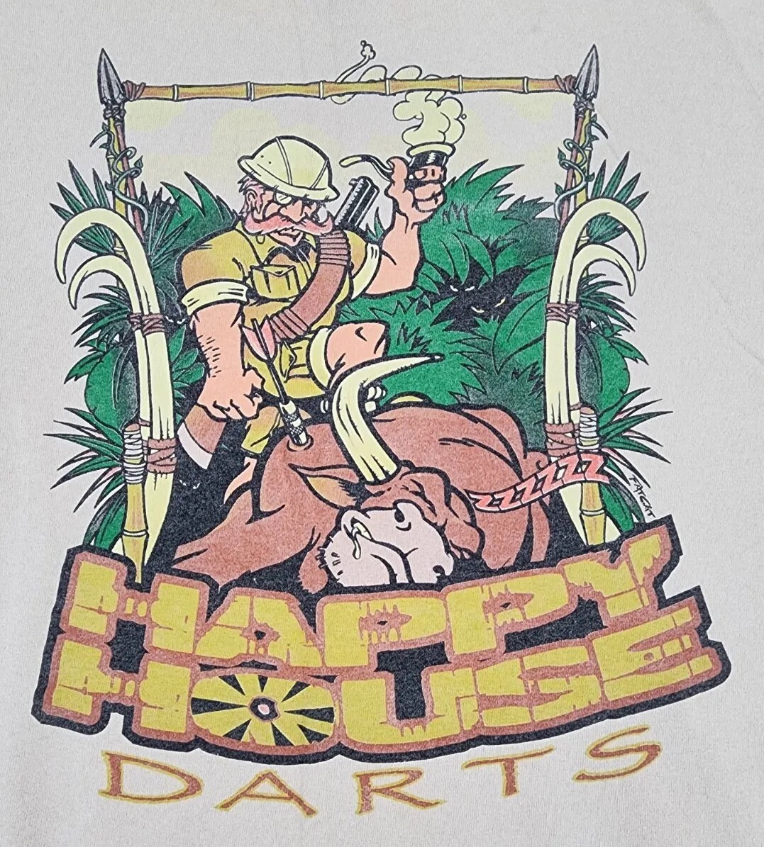 Happy House Darts Shirt Mens 3XL Goffstown New Hampshire NH League Tee