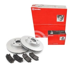 BREMBO Satz Bremsscheiben belüftet vorne + Bremsbeläge für Mercedes SLK R171 BREMBO Satz Bremsscheiben belüftet vorne + Bremsbeläge für Mercedes SLK R171