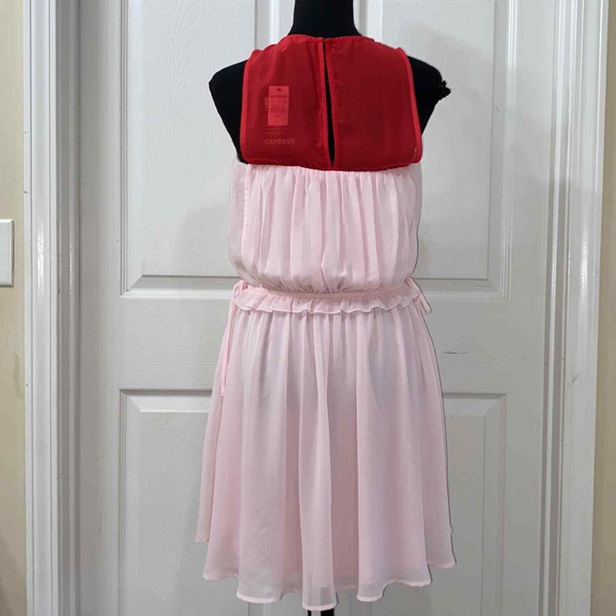 Express Pink & Red Dress(Size Medium) | eBay