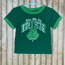 Children's Place Baby Boy Girl St. Patrick's Day Shirt Kiss Me I  m Irish 18-24M