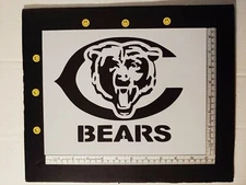 Chicago Bears Football 11" x 8.5" Custom Stencil FAST FREE SHIPPING