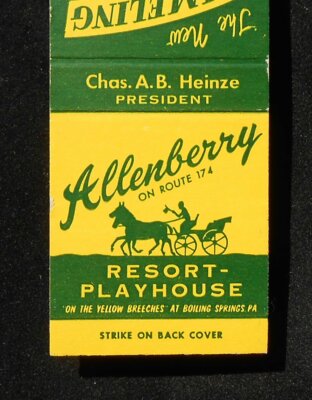 1965 Dated Allenberry Playhouse Dimeling Clearfield Boiling