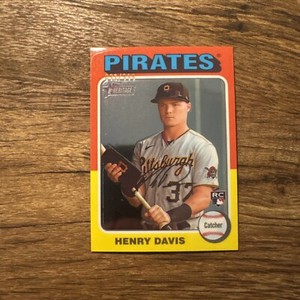 2024 Topps Heritage - Chrome #415 Henry Davis /999 (RC)