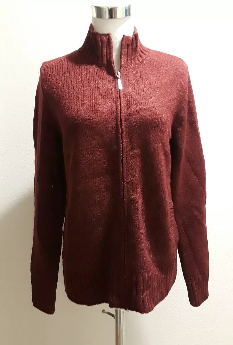 Karen scott 2025 zip front sweater