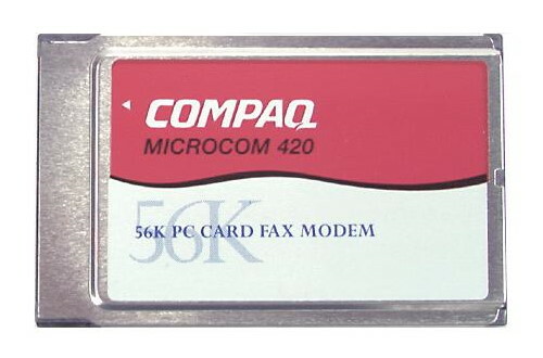 Compaq Microcom 420 PCMCIA 56K Modem PC Card with Dongle Cable | eBay