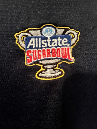 Ole Miss Rebels Football SEC Sugar Bowl Nike Dri Fit Medium Blue Full Zip Jacket - Picture 4 of 10