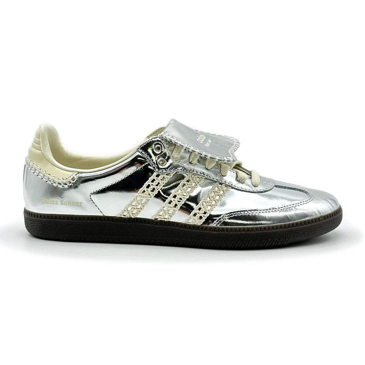 IG8181 Wales Bonner adidas Samba Silver Metallic Cream White IG8181 Wales Bonner adidas Samba Silver Metallic Cream White