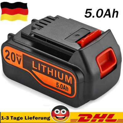 Neu 20V 5.0AH Li-Ion LBXR20  Akku für Black & Decker MAX Matrix LCS1620 LBX20 DE