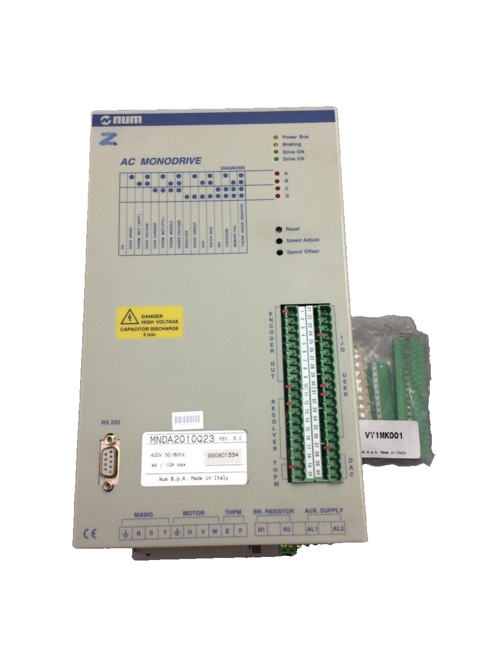 MNDA2010Q23     -  NUM     Variateur numérique moteur brushless    RECONDITIONNÉ