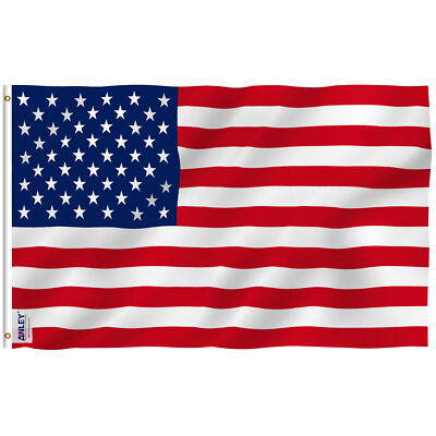 Anley Fly Breeze 3x5 Foot American Flag US Flag USA Flags 3x5 Foot & 4x6 Foot