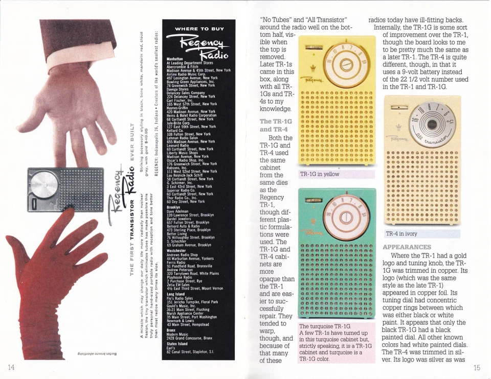 Collector's Book: Eric Wrobbel's The Regency TR-1 Family - Free Shipping - Image 2 of 2