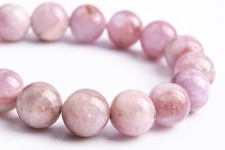 10-11MM Genuine Natural Kunzite Beads Grade A Round Gemstone Loose Beads 7"