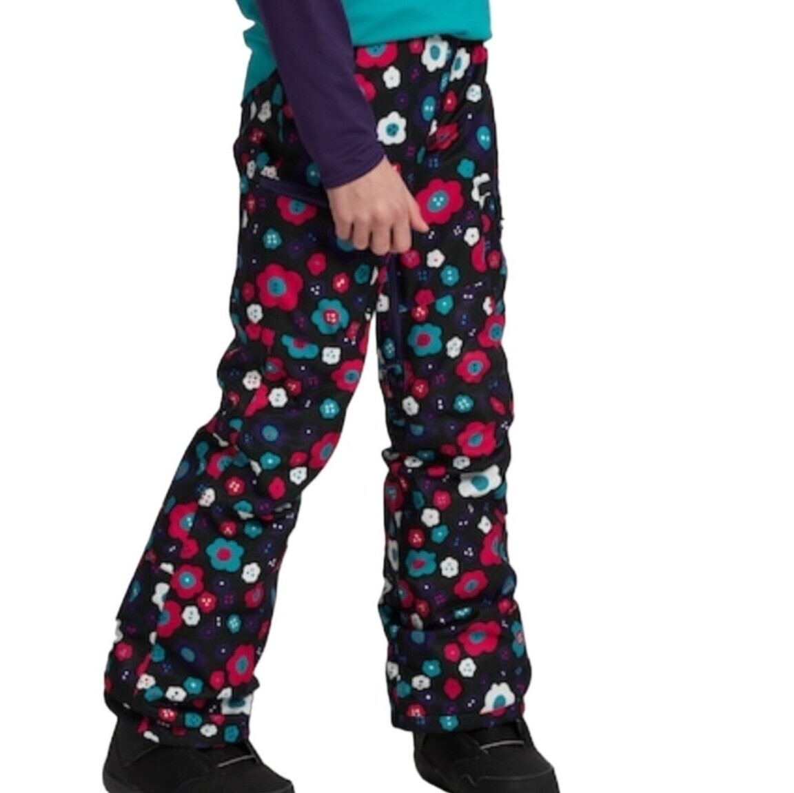 Burton Girls' Elite Cargo Pant XL 花柄 Burton Girl's Floral Snowboard Elite Cargo Snow Pants Size Small
