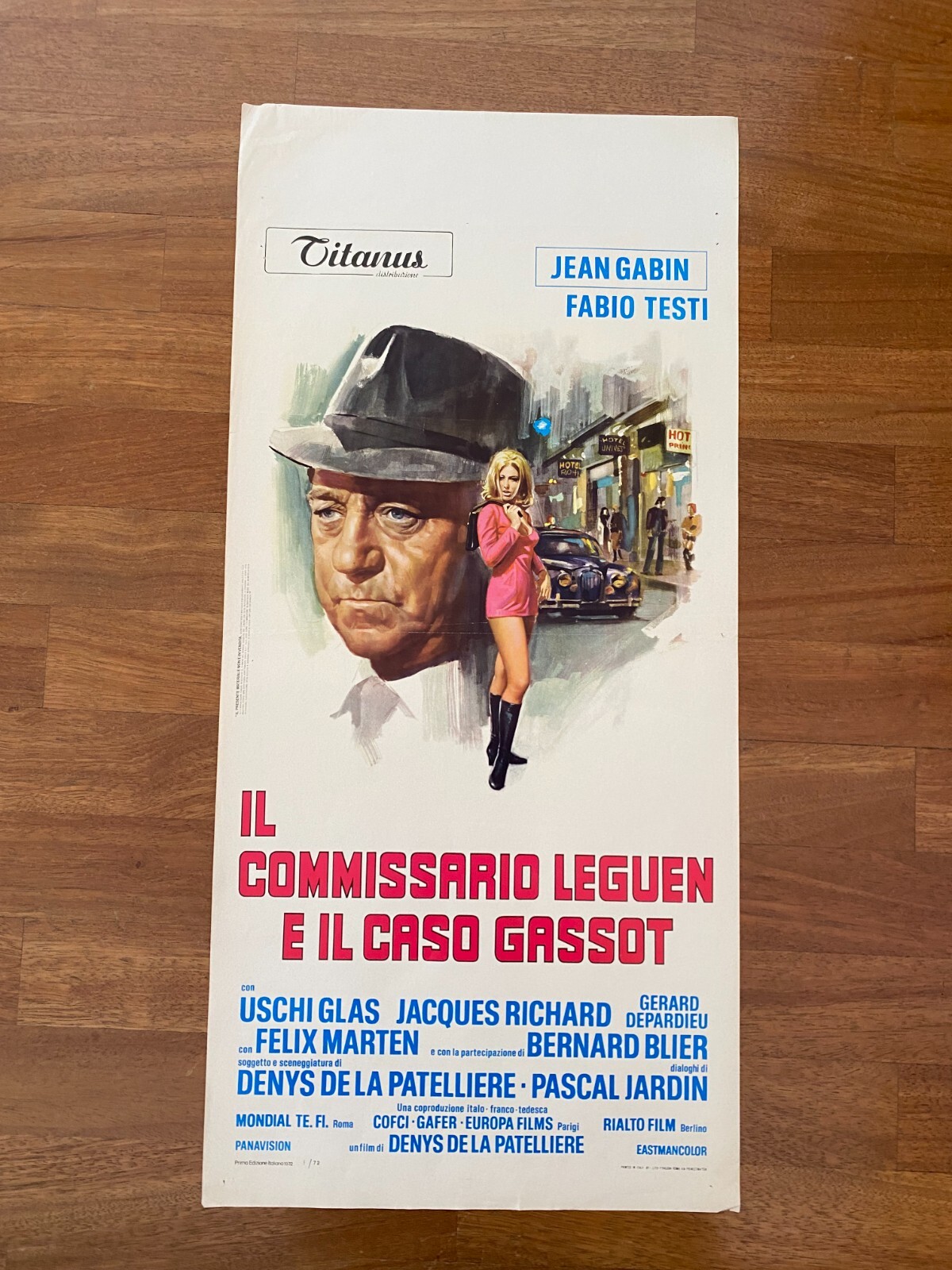 Locandina originale film Il commissario Le Guen e il caso Gassot (1972) - Regia di Denys de La Patellière