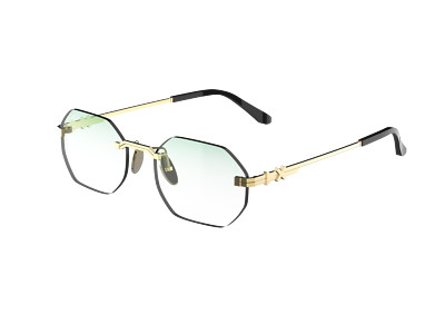 XLAB Sonnenbrille Mod. Bollons  Gold/Grün Gold Grün Mann Frau