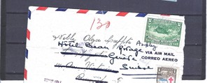 HONDURAS-OLDER-COVER-MULTIPLE-AIR MAIL-FINE-TO EUROPE-