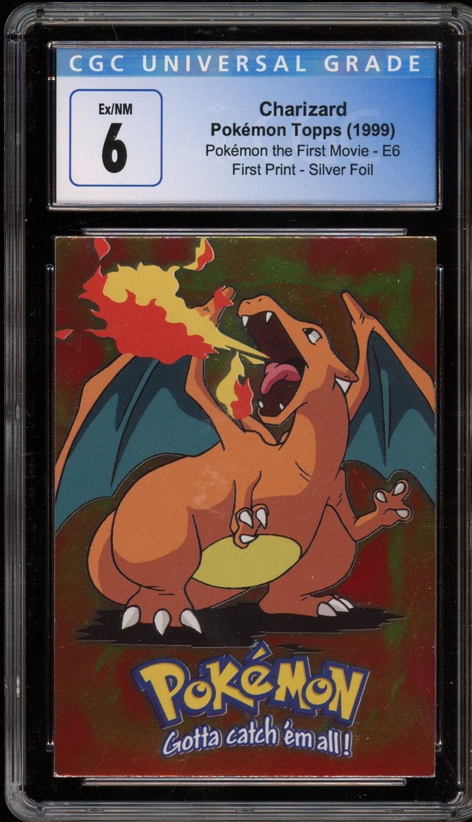 Pokemon The Movie リザードン Foil 1st Print 1999 Pokemon Topps Charizard The First Movie First Print Silver